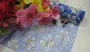 rainbow organza fabric for wedding decorate