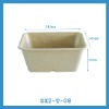 rectangular biodegradable sugarcane paper pulp fruit  tray