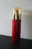 red cream glass package pump sprayer with shining