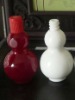 red, white wine glass bottle