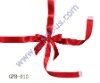 ribbon cross tie with customize hot stamped logo for gift wrapping