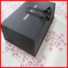 rigid printing foldable paper box with ribbon closure