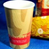 ripple paper cup with custom design