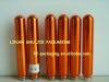 roll on glass bottle with round bottom (orange color metalized)