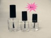 round Nail polish bottle wih black cap