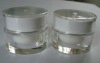 round acrylic cosmetic container