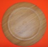 round bamboo plate