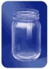 round clear 440ml honey glass jar