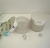 round clear cream cosmetic jar