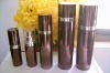 round cosmetic acrylic lotion pump bottle,cosmetic packing, plating metallic bottle