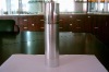 round cosmetic aluminum plastic airless bottle -hot stamping,cosmetic packing