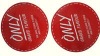 round dome label with bleeding