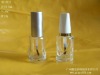 round glass nail polish bottle