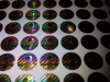 round hologram labels