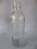 round juice / beverage glass bottle