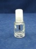 round nail polish glass bottle