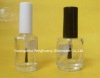 round nail polish glass bottle