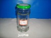 round pickle glass jar with tinplate lids