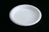 round plastic party plate/tray