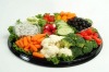 round vegetable plastic tray