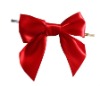 satin pretied bow with twist tie