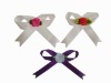 satin ribbon bow with mini bow