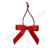 satin ribbon gift bow with rubber cord