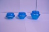 saucer-shape plastic jar