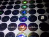 seal holographic sticker and label