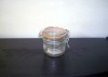 sealed cosmetic glass jar