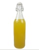 sealed glass bottle with swing top cap