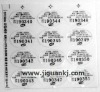 serial number adhesive label