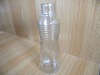 shaped glass sauce bottle