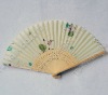 silk fabric fans