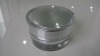 silver acrylic cosmetic face cream jar