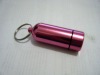 small aluminum portable medicine bottle