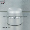 small silvery cosmetic jars for personal care