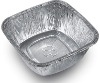 small square bakery aluminium foil container