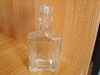 small square vodka glass bottle with screw top