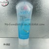 soft blue clear cosmtic  tube