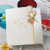 splendent wedding invitationcards with ribbon -- W005