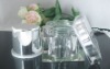 square acrylic cosmetic jar