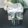 square clear cosmetic jar