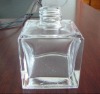 square glass perfume bottle of screw top