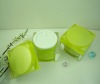 square plastic cream jar