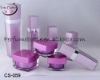 square purple cosmetic glass jars for personal care