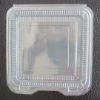 square  transparent food container with lid