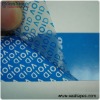 tamper evident high residue label material