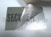 tamper evident silver label material