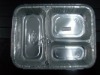 three-compartment aluminium containers